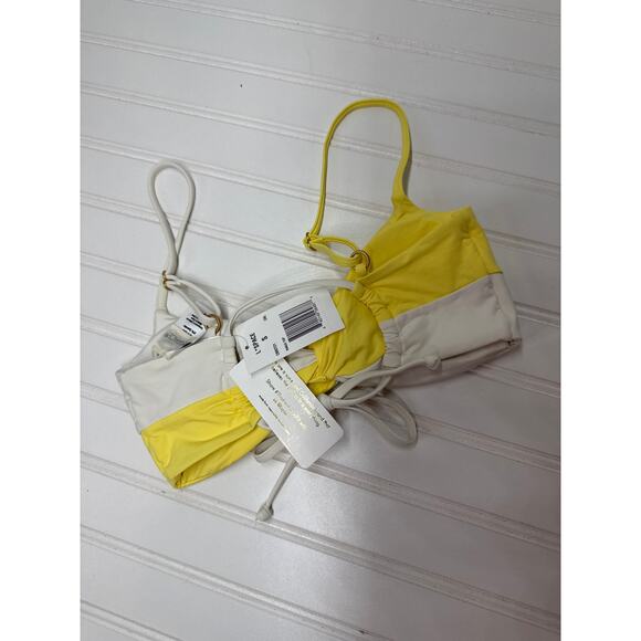 NWT L Space Bikini Top Dax Yellow Wrap Tie &  Color-Block Ringo Bundle Size S - Picture 4 of 6